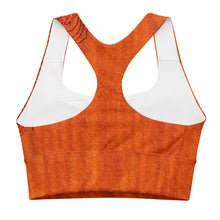 Load image into Gallery viewer, Tiger Sacral Chakra Longline Sports Bra