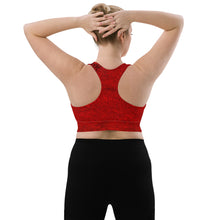 Load image into Gallery viewer, Red Hot Lava Root Chakra Longline Sports Bra