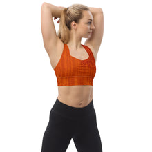 Load image into Gallery viewer, Tiger Sacral Chakra Longline Sports Bra
