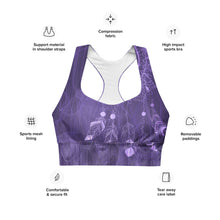 Load image into Gallery viewer, Dreamcatcher Third Eye Longline Sports Bra