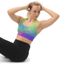 Load image into Gallery viewer, Kundalini Queen π Longline Sports Bra: Empower Your Workouts with Royal Support!
