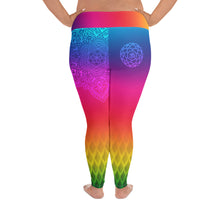 Load image into Gallery viewer, Rainbow Slayer Crown Chakra Curvy Leggings