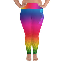 Load image into Gallery viewer, Rainbow Slayer Crown Chakra Curvy Leggings