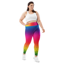 Load image into Gallery viewer, Rainbow Slayer Crown Chakra Curvy Leggings