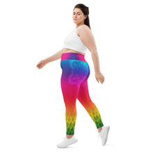 Load image into Gallery viewer, Rainbow Slayer Crown Chakra Curvy Leggings