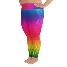 Load image into Gallery viewer, Rainbow Slayer Crown Chakra Curvy Leggings