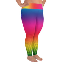 Load image into Gallery viewer, Rainbow Slayer Crown Chakra Curvy Leggings