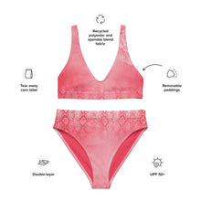 Load image into Gallery viewer, Settle Petal Rose Quartz Bikini: Eco-Chic, Cheeky, and Chakra-Fabulous!
