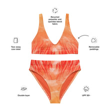 Load image into Gallery viewer, Tigress Inferno π Recycled High-Waisted Bikini: Unleash Your Fiery Beach Spirit