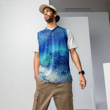 Load image into Gallery viewer, Galactic Ocean Recycled unisex basketball jersey
