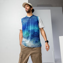 Load image into Gallery viewer, Galactic Ocean Recycled unisex basketball jersey