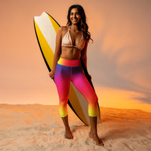 Load image into Gallery viewer, Rainbow Slayer Yoga Capri Leggings