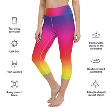 Load image into Gallery viewer, Rainbow Slayer Yoga Capri Leggings
