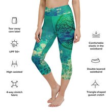 Load image into Gallery viewer, Tree of Life Heart Chakra Yoga Capri Leggings