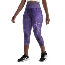 Load image into Gallery viewer, Fly By Night Third Eye Chakra Dreamcatcher Yoga Capri Leggings