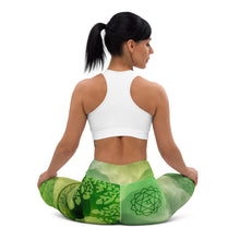 Load image into Gallery viewer, Force of Nature Quan Yin Anahata Yoga Leggings