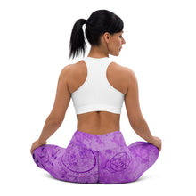 Load image into Gallery viewer, Purple Power Poser Amethyst Aura Astonisher Yoga Leggings