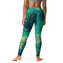 Load image into Gallery viewer, Tree of Life Heart Chakra Yoga Leggings