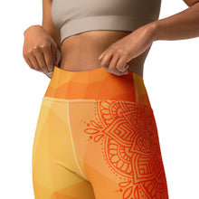 Load image into Gallery viewer, Flame Tiger Sacral Mandala Yoga Leggings