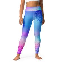 Load image into Gallery viewer, Mermaids are Real Vishuddha Yoga Leggings