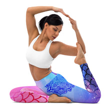 Load image into Gallery viewer, Truth-Teller's Triumph: Believe in Magic Vishuddha Yoga Leggings