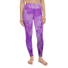 Load image into Gallery viewer, Purple Power Poser Amethyst Aura Astonisher Yoga Leggings