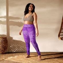 Load image into Gallery viewer, Purple Power Poser Amethyst Aura Astonisher Yoga Leggings