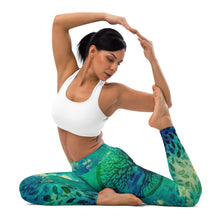 Load image into Gallery viewer, Tree of Life Heart Chakra Yoga Leggings