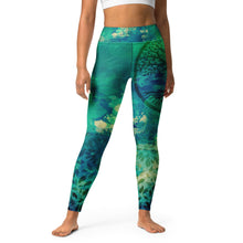 Load image into Gallery viewer, Tree of Life Heart Chakra Yoga Leggings