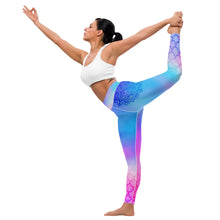 Load image into Gallery viewer, Mermaids are Real Vishuddha Yoga Leggings