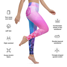 Load image into Gallery viewer, Truth-Teller's Triumph: Believe in Magic Vishuddha Yoga Leggings