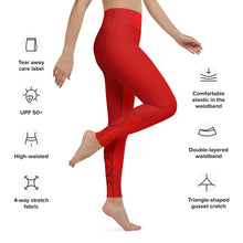 Load image into Gallery viewer, Cherry Bomb Muladhara Chakra Yoga Leggings: Grounded Glamour for Your Bootylicious Bliss! ππ£