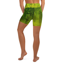 Load image into Gallery viewer, Dark Heart Forest Yoga Shorts