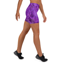Load image into Gallery viewer, Purple Power Poser Yoga Shorts