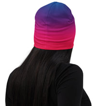 Load image into Gallery viewer, Pink and Purple Rainbow Slayer Beanie