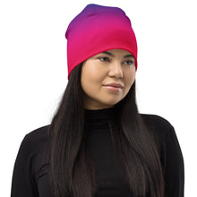 Load image into Gallery viewer, Pink and Purple Rainbow Slayer Beanie