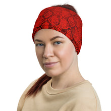 Load image into Gallery viewer, Red Hot Lava Snake Root Chakra Mandala Hot Yoga Headband