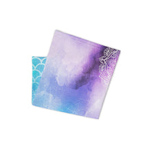 Load image into Gallery viewer, Speak-Up Siren: Celestial Mermaid Throat Chakra Mandala Hot Yoga Headband