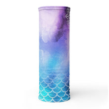 Load image into Gallery viewer, Speak-Up Siren: Celestial Mermaid Throat Chakra Mandala Hot Yoga Headband