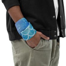 Load image into Gallery viewer, Galactic Ocean Throat Chakra Mandala Headband