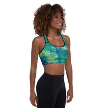 Load image into Gallery viewer, Tree of Life Heart Chakra Padded Sports Bra
