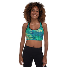 Load image into Gallery viewer, Tree of Life Heart Chakra Padded Sports Bra