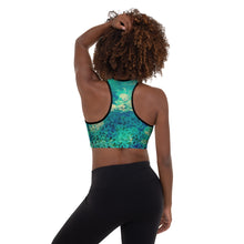 Load image into Gallery viewer, Tree of Life Heart Chakra Padded Sports Bra