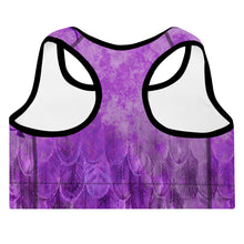 Load image into Gallery viewer, Violet Visionary: Amethyst Aura Astonisher Yoga Top Padded Sports Bra