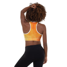 Load image into Gallery viewer, Flame Tiger Sacral Chakra Mandala Padded Sports Bra
