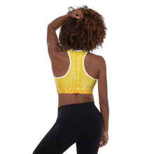 Load image into Gallery viewer, Solar Flare Manipura Yoga Top Padded Sports Bra