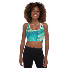 Load image into Gallery viewer, Boundless Love Synergy Anahata Yoga Top Padded Sports Bra