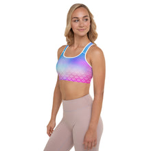Load image into Gallery viewer, Mermaids are Real Yoga Padded Sports Bra