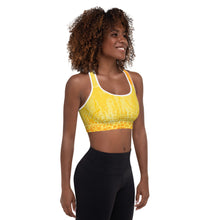 Load image into Gallery viewer, Solar Flare Manipura Yoga Top Padded Sports Bra