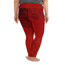 Load image into Gallery viewer, Red Hot Lava Root Chakra Curvy Leggings